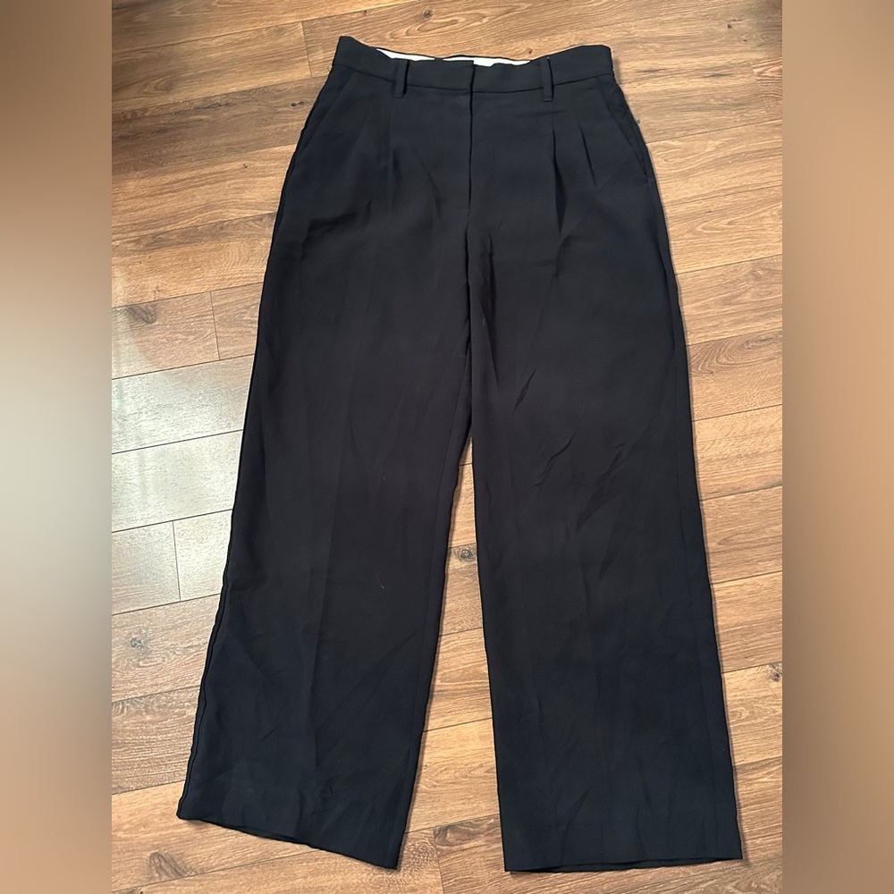 Last drop 📍Aritzia Wilfred effortless black trousers size 10 - Picture 2 of 7